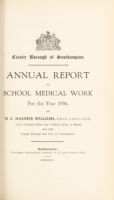 view [Report 1936] / School Medical Officer of Health, Southampton County Borough.