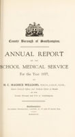 view [Report 1937] / School Medical Officer of Health, Southampton County Borough.