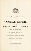 view [Report 1941] / School Medical Officer of Health, Southampton County Borough.