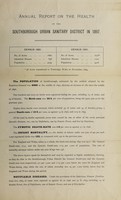 view [Report 1897] / Medical Officer of Health, Southborough U.D.C.