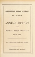 view [Report 1893] / Medical Officer of Health, Southowram U.D.C.