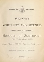 view [Report 1904] / Medical Officer of Health and School Medical Officer of Health, Southport County Borough.