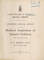 view [Report 1923] / School Medical Officer of Health, Southport County Borough.