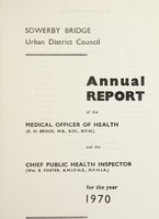 view [Report 1970] / Medical Officer of Health, Sowerby Bridge U.D.C.