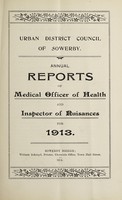 view [Report 1913] / Medical Officer of Health, Sowerby U.D.C.