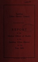 view [Report 1951] / Medical Officer of Health, Spalding U.D.C.