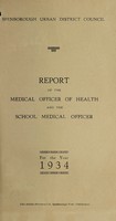 view [Report 1934] / Medical Officer of Health, Spenborough U.D.C.