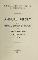 view [Report 1958] / Medical Officer of Health, Spennymoor U.D.C.