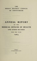 view [Report 1965] / Medical Officer of Health, Spennymoor U.D.C.
