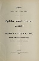 view [Report 1902] / Medical Officer of Health, Spilsby R.D.C.