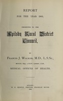 view [Report 1905] / Medical Officer of Health, Spilsby R.D.C.