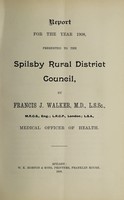 view [Report 1908] / Medical Officer of Health, Spilsby R.D.C.