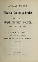 view [Report 1902] / Medical Officer of Health, St Albans R.D.C.