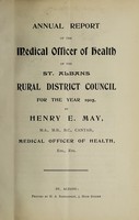 view [Report 1905] / Medical Officer of Health, St Albans R.D.C.