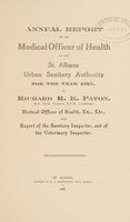 view [Report 1925] / Medical Officer of Health, St Albans Urban Sanitary District.