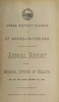 view [Report 1896] / Medical Officer of Health, St Annes-on-the-Sea U.D.C.