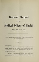 view [Report 1903] / Medical Officer of Health, St Annes-on-the-Sea U.D.C.