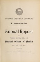 view [Report 1904] / Medical Officer of Health, St Annes-on-the-Sea U.D.C.