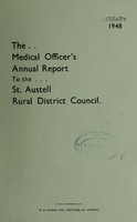 view [Report 1948] / Medical Officer of Health, St Austell R.D.C.