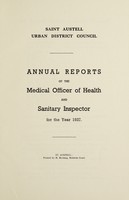 view [Report 1937] / Medical Officer of Health, St Austell U.D.C.