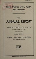 view [Report 1945] / Medical Officer of Health, St Faith's & Aylsham R.D.C.