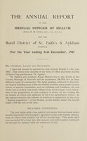 view [Report 1947] / Medical Officer of Health, St Faith's & Aylsham R.D.C.