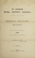 view [Report 1898] / Medical Officer of Health, St Germans R.D.C.