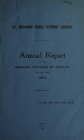 view [Report 1952] / Medical Officer of Health, St Germans R.D.C.