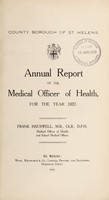 view [Report 1927] / Medical Officer of Health, St Helens County Borough.