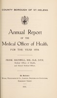 view [Report 1934] / Medical Officer of Health, St Helens County Borough.