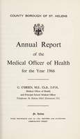 view [Report 1966] / Medical Officer of Health, St Helens County Borough.