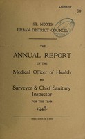 view [Report 1948] / Medical Officer of Health, St Neots U.D.C.