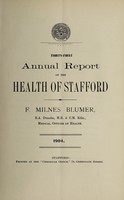 view [Report 1904] / Medical Officer of Health, Stafford Borough.