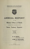 view [Report 1945] / Medical Officer of Health, Stafford Borough.