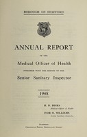 view [Report 1948] / Medical Officer of Health, Stafford Borough.