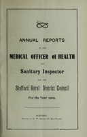 view [Report 1909] / Medical Officer of Health, Stafford R.D.C.