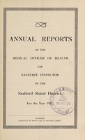 view [Report 1927] / Medical Officer of Health, Stafford R.D.C.