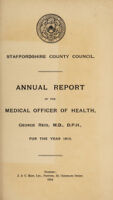 view [Report 1913] / Medical Officer of Health, Staffordshire County Council.