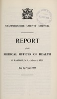 view [Report 1959] / Medical Officer of Health, Staffordshire County Council.