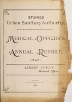 view [Report 1898] / Medical Officer of Health, Staines U.D.C.