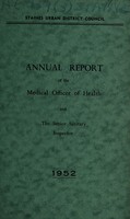 view [Report 1952] / Medical Officer of Health, Staines U.D.C.