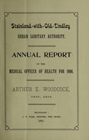 view [Report 1900] / Medical Officer of Health, Stainland-with-Old-Lindley Urban Sanitary Authority.