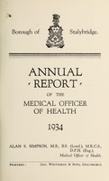 view [Report 1934] / Medical Officer of Health, Stalybridge Borough.