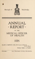 view [Report 1935] / Medical Officer of Health, Stalybridge Borough.