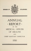 view [Report 1950] / Medical Officer of Health, Stalybridge Borough.