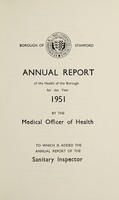 view [Report 1951] / Medical Officer of Health, Stamford Borough.