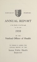 view [Report 1959] / Medical Officer of Health, Stamford Borough.