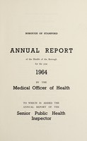 view [Report 1964] / Medical Officer of Health, Stamford Borough.