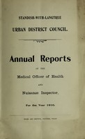 view [Report 1910] / Medical Officer of Health, Standish-with-Langtree U.D.C.