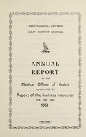 view [Report 1951] / Medical Officer of Health, Standish-with-Langtree U.D.C.